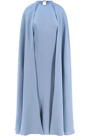 Max Mara Femme, Robes, Bleu, Taille: 40 FR Robe en Soie Bleu Clair avec Détail en Métal