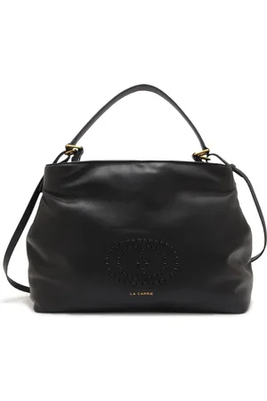 La Carrie Femme, Sacs, Noir, Taille: ONE Size Sac Fourre-tout Tissé Cuir Noir