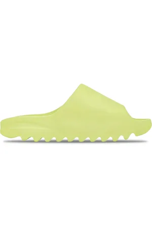 Yeezy Homme, Chaussures, Vert, Taille: 43 EU Sandales Slide Vert Lumineux