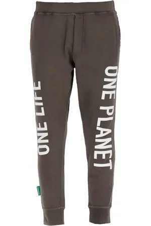 Dsquared2 Homme, Pantalons, Gris, Taille: L Pantalon de Survêtement à Logo Imprimé