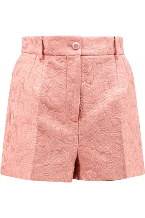 Dolce & Gabbana Femme, Shorts, Rose, Taille: 40 FR Shorts Roses Brodés Fermeture Éclair