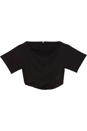Baserange Femme, Tops, Noir, Taille: 38 FR T-shirt Noir Col Rond