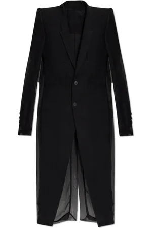 Rick Owens Femme, Manteaux, Noir, Taille: 36 FR Manteau Poche Brume Neune