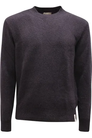 BROOKSFIELD Homme, Pulls, Bleu, Taille: L Pull en Mélange de Coton Lourd Bleu Foncé