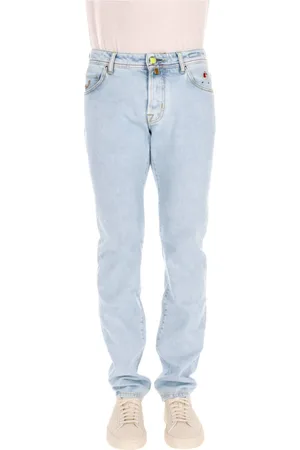 Jacob Cohen Homme, Jeans, Bleu, Taille: W32 Jean Denim Bard Fit Étiquette Cuir