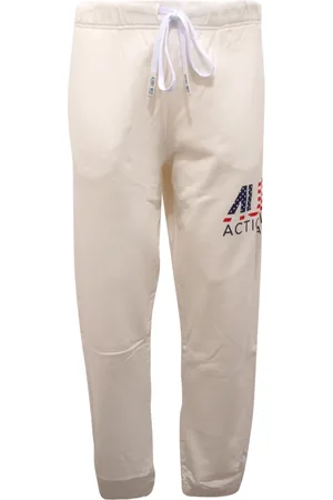 Autry Homme, Pantalons, Blanc, Taille: S Pantalon de survêtement blanc Modèle Paima114 Confortable