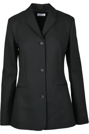 OFF-WHITE Femme, Vestes, Noir, Taille: 38 FR Élégante Veste Blazer avec Doublure Logo