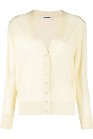 Jil Sander Femme, Pulls, Jaune, Taille: 36 FR Cardigans