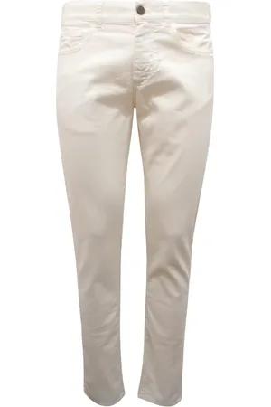 CANALI Homme, Pantalons, Blanc, Taille: M Pantalon Slim Fit Italien