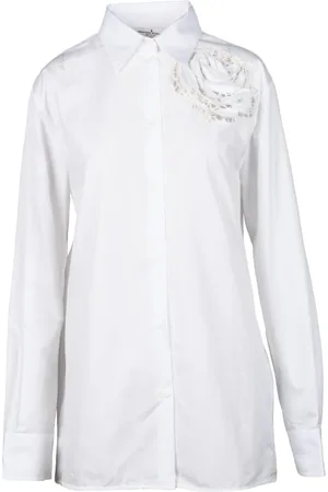 ERMANNO SCERVINO Femme, Blouses et Chemises, Blanc, Taille: 42 FR Chemise
