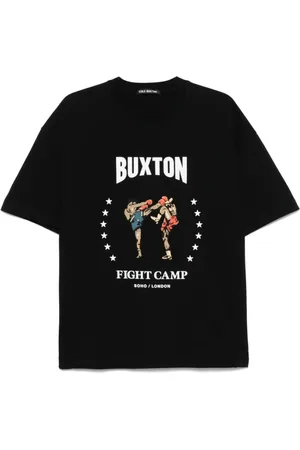 Cole Buxton Homme, Tops, Noir, Taille: S T-shirt Noir à Imprimé Graphique