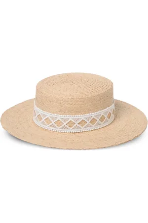 Borsalino Femme, Accessoires, , Taille: M Chapeau Style Carmen Tressé en Rafia