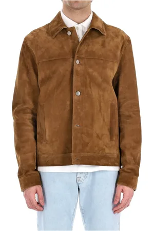 Jacob Cohen Homme, Vestes, Brun, Taille: L Veste Trucker en daim marron