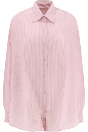 DRIES VAN NOTEN Femme, Blouses et Chemises, Rose, Taille: 40 FR Chemise Rose à Boutons Coupe Oversize