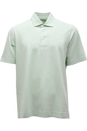 Circolo Homme, Tops, Vert, Taille: S Chemise Piquet Vert Clair Modèle Alaska