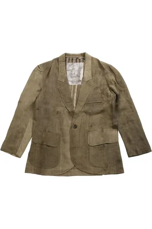 ZIGGY CHEN Homme, Vestes, Vert, Taille: M Veste Verte à Boutons avec Poches à Rabat