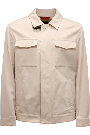FAY Homme, Vestes, Blanc, Taille: M Veste en coton Made in Italy