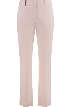PESERICO SIGN Femme, Pantalons, Rose, Taille: 38 FR Pantalon en Coton avec Poches