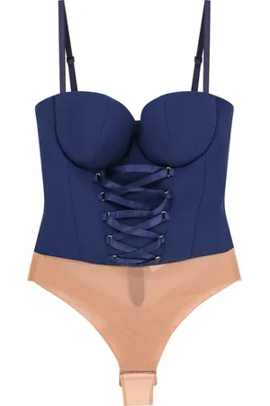 Elisabetta Franchi Femme, Tops, Bleu, Taille: 38 FR Débardeur bleu avec fermeture éclair dans le dos
