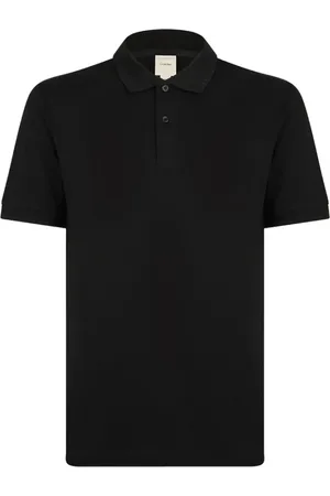 Calvin Klein Homme, Tops, Noir, Taille: XL Pull Noir à Col Polo Boutonné