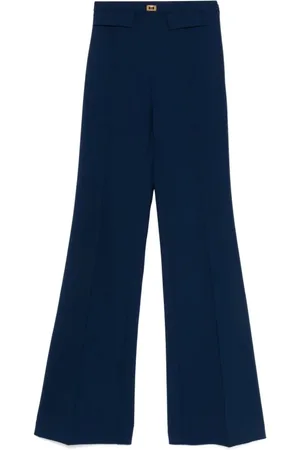 Elisabetta Franchi Femme, Pantalons, Bleu, Taille: 40 FR Pantalon en Denim Élégant pour Femmes