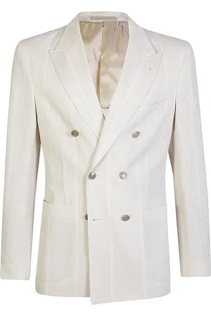ELEVENTY Homme, Vestes, , Taille: S Veste en lin et coton à double boutonnage