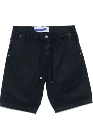 Jacob Cohen Homme, Shorts, Bleu, Taille: W30 Shorts Bleu Marine à Cordon de Serrage