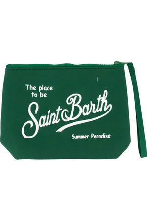 MC2 SAINT BARTH Femme, Sacs, Vert, Taille: ONE Size Sac élégant avec logo brodé