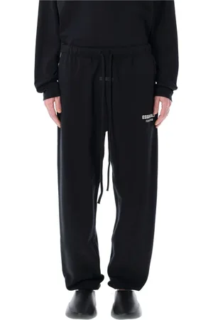 FEAR OF GOD Homme, Pantalons, Noir, Taille: L Pantalons de survêtement Classiques Noirs Taille Élastique