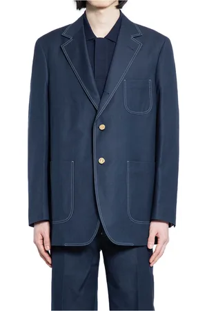 Thom Browne Homme, Vestes, Bleu, Taille: M Costume à Poches d