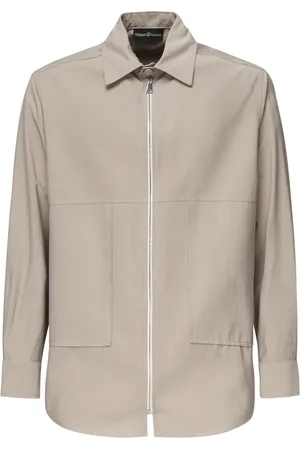 Giuliano Galiano Homme, Chemises, , Taille: 2XL Chemise avec Fermeture Éclair Avant