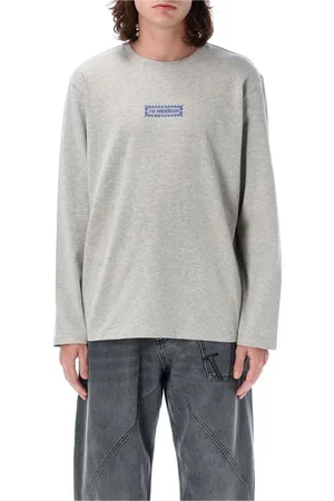 J.W.Anderson Homme, Tops, Gris, Taille: L T-shirt à Manches Longues Imprimé Diorama