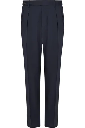 Boglioli Homme, Pantalons, Bleu, Taille: XL Pantalon en Laine Stretch Bleu Ss25