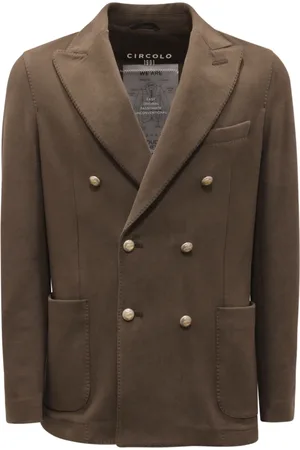 Circolo Homme, Vestes, Vert, Taille: L Veste sweat à double boutonnage en bleu marine