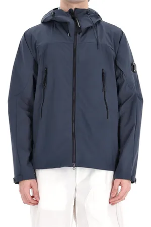 C.P. Company Homme, Vestes, Bleu, Taille: M Manteau Bleu en Nylon Pro-Tek Superlight