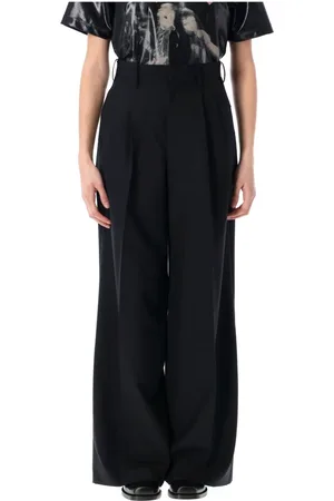 JUNYA WATANABE Femme, Pantalons, Noir, Taille: 38 FR Pantalon noir à jambes larges sur mesure