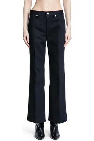 Jil Sander Femme, Pantalons, Noir, Taille: W25 Jean Noir Flared Cropped