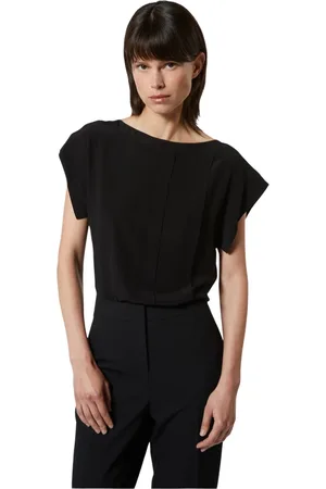 Silvian Heach Femme, Blouses et Chemises, Noir, Taille: 40 FR Chemisier élégant avec manches kimono