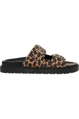 Copenhagen Shoes Femme, Chaussures, Brun, Taille: 38 EU Sandales Marron à Imprimé Animal pour Femmes