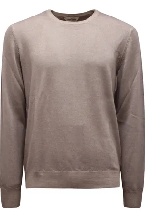 Gran Sasso Homme, Pulls, Gris, Taille: 4XL Pull en laine fabriqué en Italie