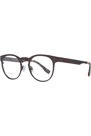 Ermenegildo Zegna Homme, Accessoires, Brun, Taille: ONE Size Montures Optiques Homme Bronze