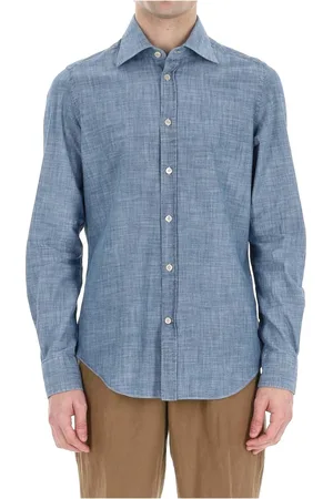ELEVENTY Homme, Chemises, Bleu, Taille: XL Chemise en lin bleu clair