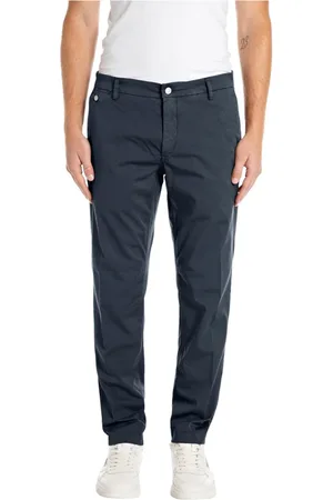Replay Homme, Pantalons, Bleu, Taille: W30 Pantalon Chino en Denim Bleu Stretch Bull