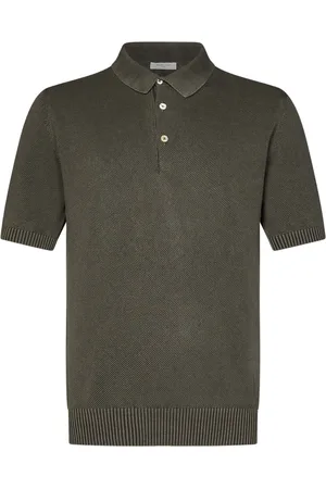 Boglioli Homme, Tops, Vert, Taille: XL Polo Vert À Motif Nid D