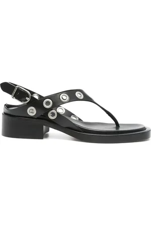 Durazzi Milano Femme, Chaussures, Noir, Taille: 36 EU Sandales Noires à Talon Bloc
