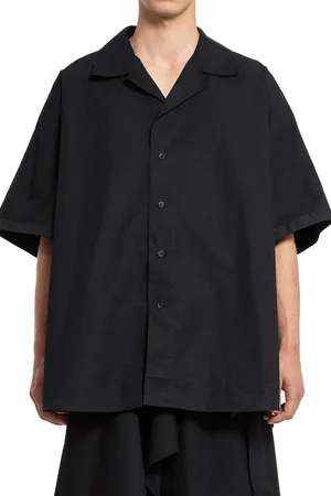 CRAIG GREEN Homme, Chemises, Noir, Taille: S Chemise Serviette Noire avec Col encoché