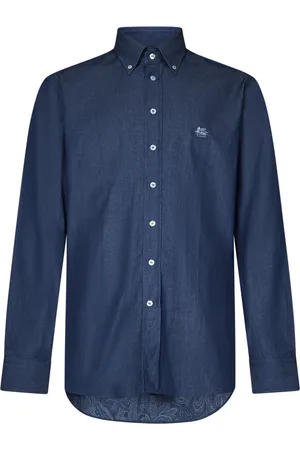 Etro Homme, Chemises, Bleu, Taille: 3XL Chemise Bleue Élégante pour Homme