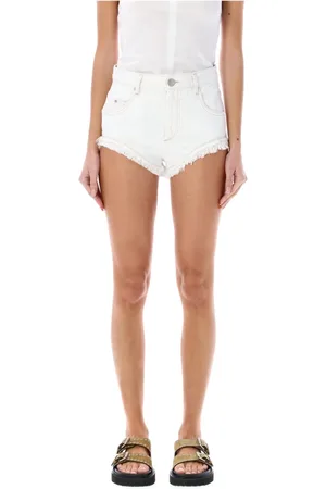 Isabel Marant Femme, Shorts, Blanc, Taille: 40 FR Mini-short en denim