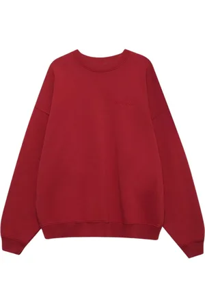 ANINE BING Femme, Sweatshirts et sweats à capuche, Rouge, Taille: 36 FR Sweat Rouge Oversize Col Rond