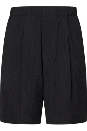 LOW BRAND Homme, Shorts, Noir, Taille: XL Bermuda Noir Avec Un Plissé
